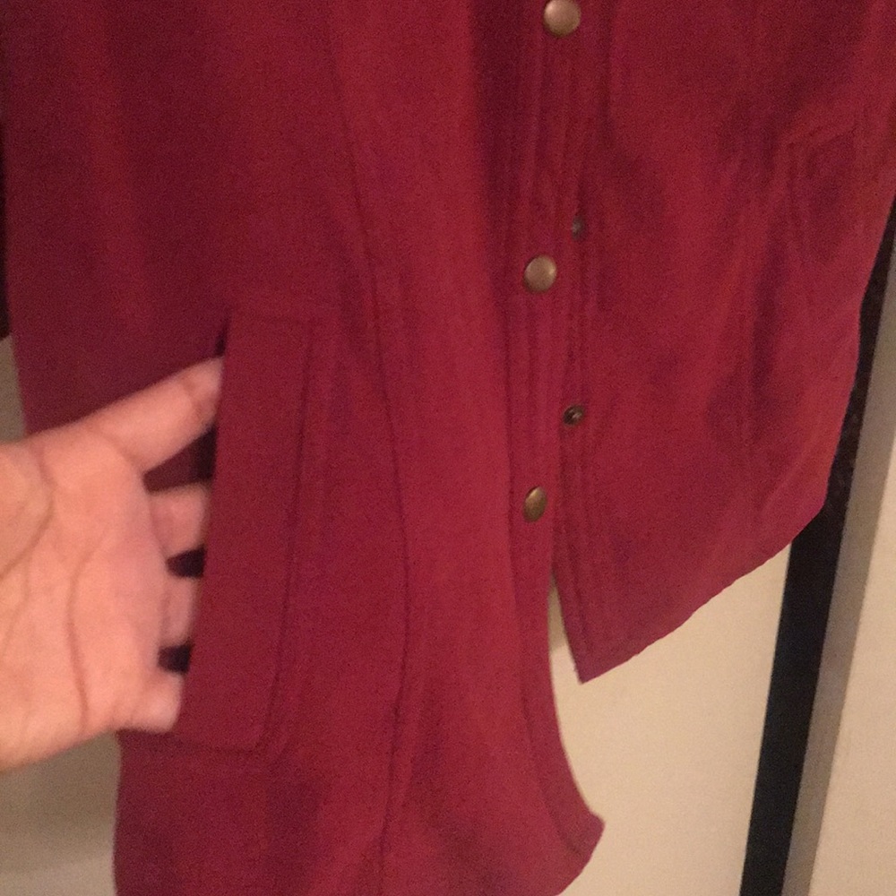 JM Collection Suede Blouse - Picture 6 of 6
